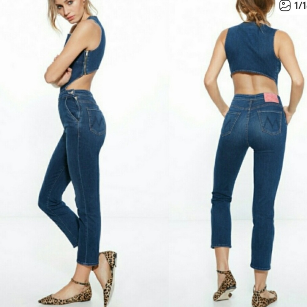 Mother x Miranda Kerr Cut It Out Jumpsuit in Absolutely, Positively size small